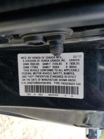 2017 HONDA CIVIC TOUR - 2HGFC3B95HH361876