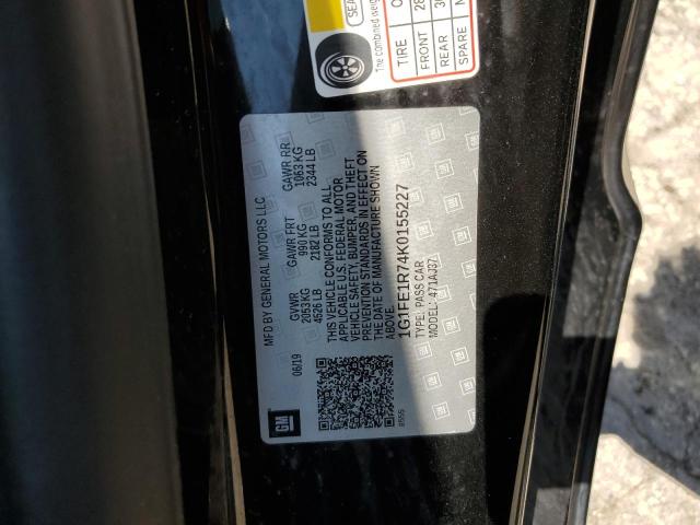 2019 CHEVROLET CAMARO SS - 1G1FE1R74K0155227