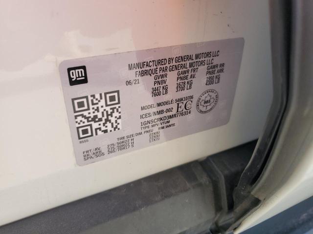 2021 CHEVROLET TAHOE C150 1GNSCRKD3MR343124