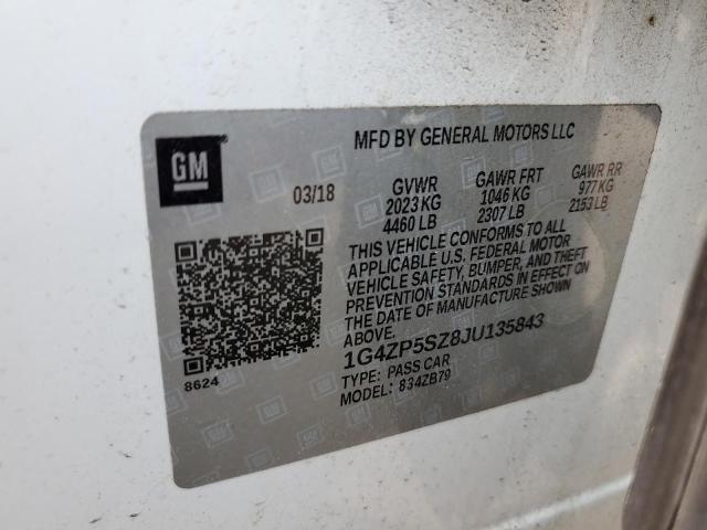 2018 BUICK LACROSSE E 1G4ZP5SZ8JU135843