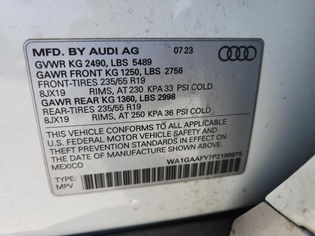 2023 AUDI Q5 PREMIUM WA1GAAFY7P2188975