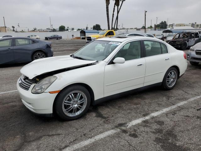 INFINITI G35 2004 white  gas JNKCV51E04M616543 photo #1