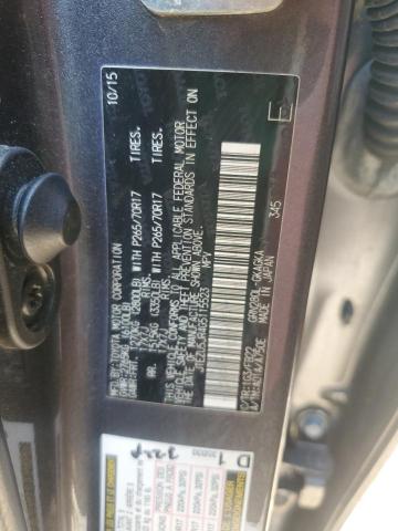 2016 TOYOTA 4RUNNER SR JTEZU5JR4G5115523