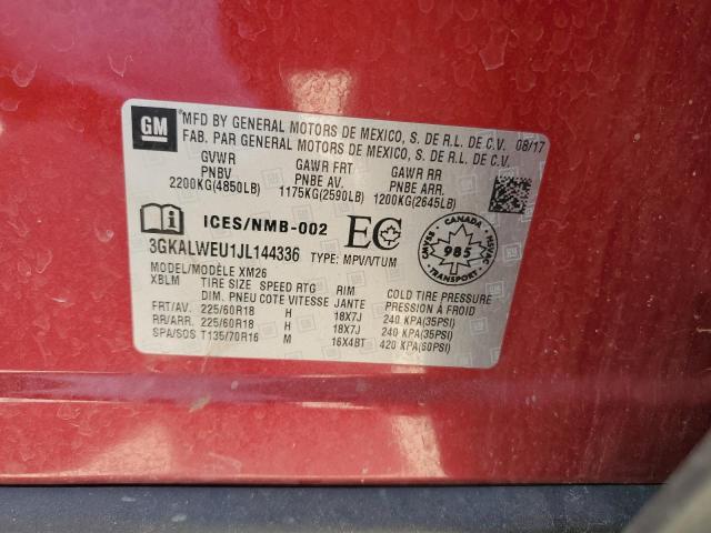 2018 GMC TERRAIN SL - 3GKALWEU1JL144336