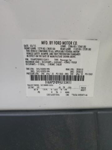 2015 FORD TAURUS LIM - 1FAHP2F89FG153411