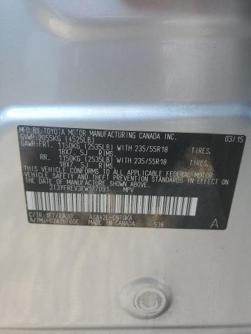 2015 TOYOTA RAV4 LIMIT - 2T3YFREV3FW177091