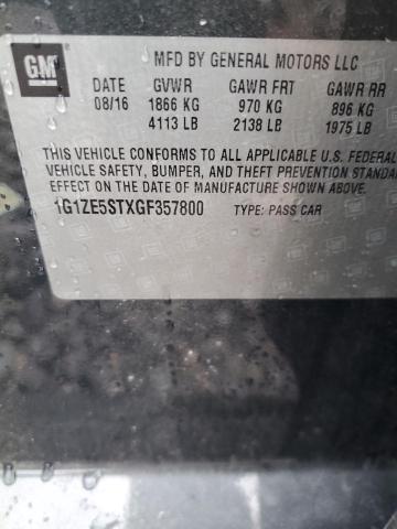 2016 CHEVROLET MALIBU LT 1G1ZE5STXGF357800