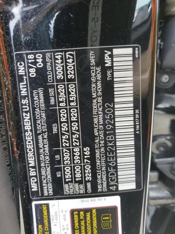 2019 MERCEDES-BENZ GLS 450 4M - 4JGDF6EE2KB192502