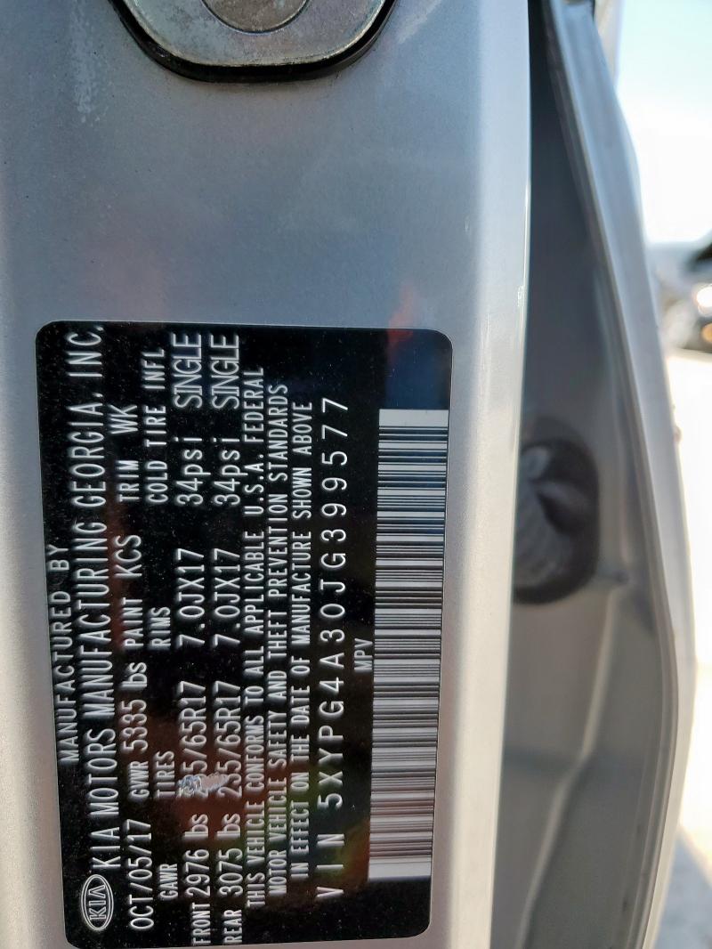2018 KIA SORENTO LX 5XYPG4A30JG399577