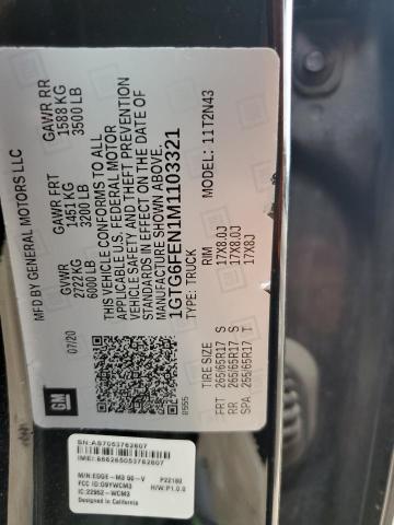 2021 GMC CANYON AT4 1GTG6FEN1M1103321