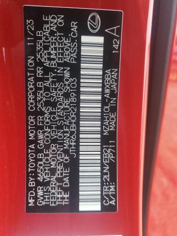 2024 LEXUS UX 250H PR - JTHR6JBH0R2189103