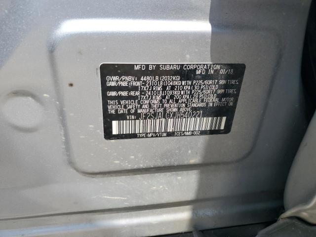 2018 SUBARU FORESTER 2 JF2SJALCXJH540221