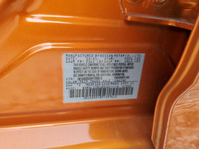 2021 NISSAN SENTRA SR 3N1AB8DV8MY289615