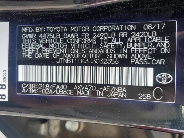 2018 TOYOTA CAMRY L JTNB11HK3J3032356
