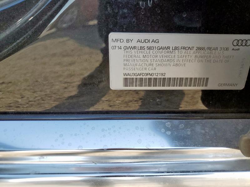 2015 AUDI A8 L QUATT WAU3GAFD3FN012192