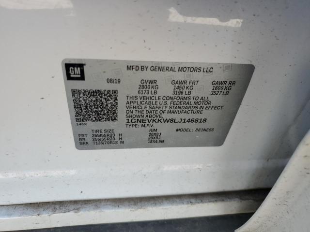2020 CHEVROLET TRAVERSE P 1GNEVKKW8LJ146818