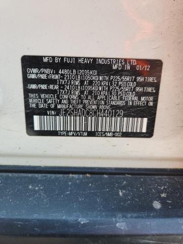2012 SUBARU FORESTER 2 - JF2SHADC8CH440129
