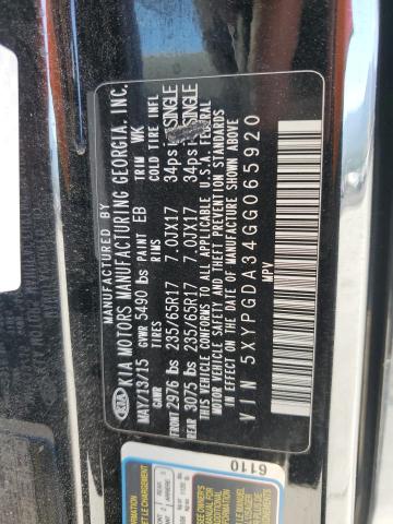 2016 KIA SORENTO LX - 5XYPGDA34GG065920