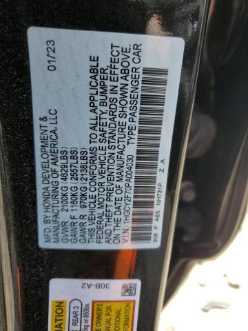 2023 HONDA ACCORD HYB 1HGCY2F70PA004030