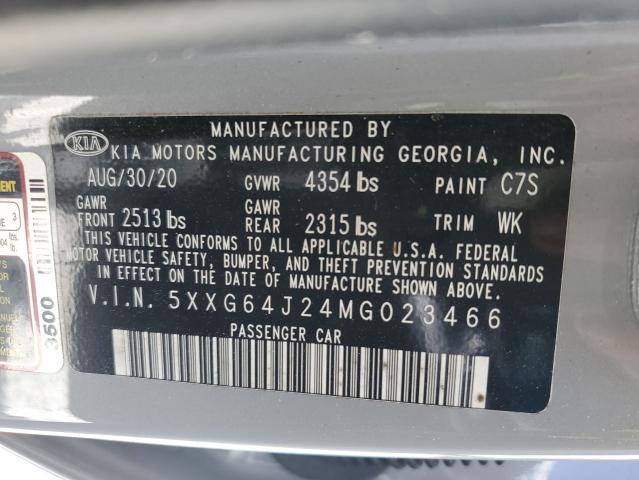 2021 KIA K5 GT LINE - 5XXG64J24MG023466