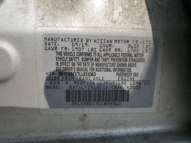 2020 NISSAN VERSA SV - 3N1CN8EV7LL824363