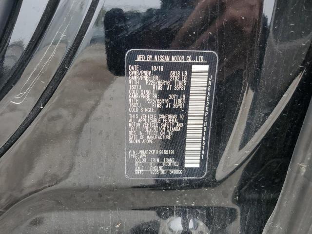2017 NISSAN QUEST S JN8AE2KP1H9165191