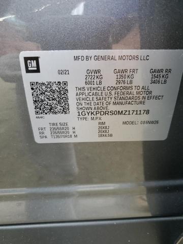 2021 CADILLAC XT6 PREMIU 1GYKPDRS0MZ171178