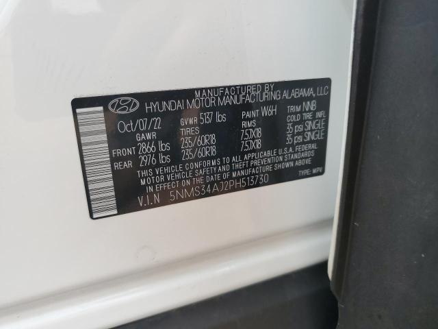 2023 HYUNDAI SANTA FE S - 5NMS34AJ2PH513730