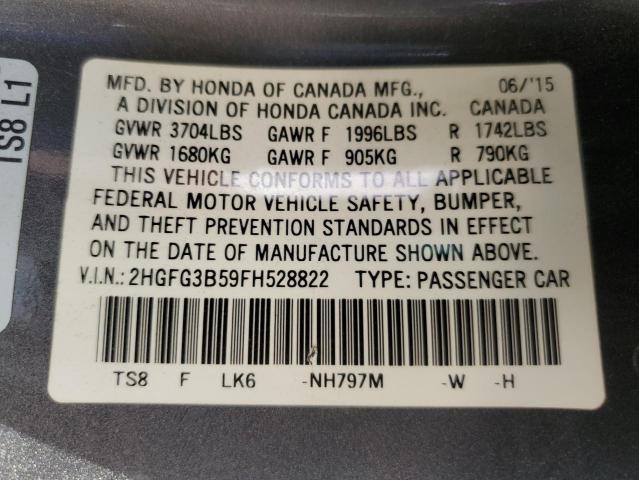 2015 HONDA CIVIC LX - 2HGFG3B59FH528822