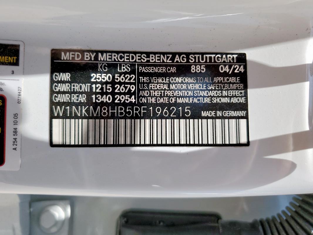 2024 MERCEDES-BENZ GLC 43 4MA W1NKM8HB5RF196215