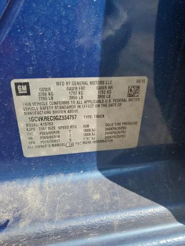 2016 CHEVROLET SILVERADO - 1GCVKREC9GZ334797