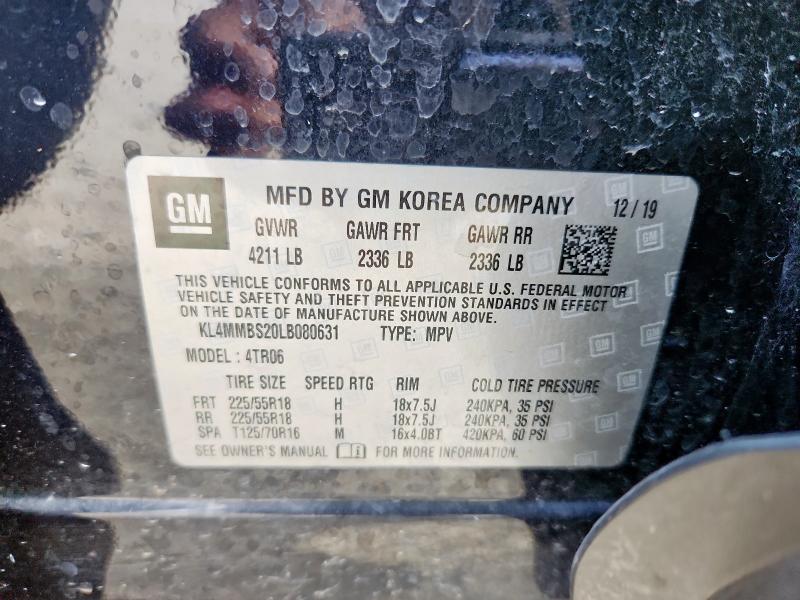 2020 BUICK ENCORE GX KL4MMBS20LB080631