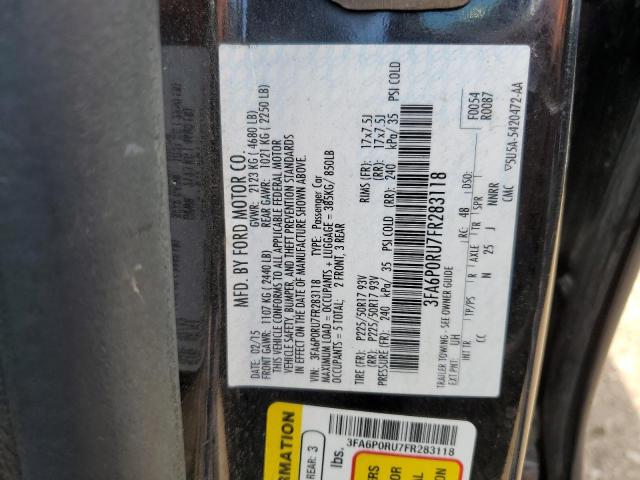 2015 FORD FUSION TIT 3FA6P0RU7FR283118