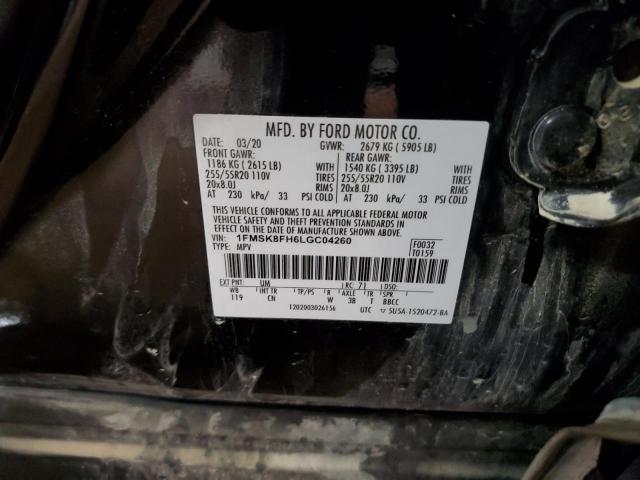 2020 FORD EXPLORER L 1FMSK8FH6LGC04260
