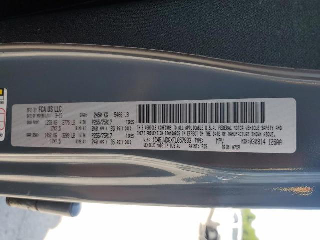 2015 JEEP WRANGLER U 1C4BJWDGXFL657833