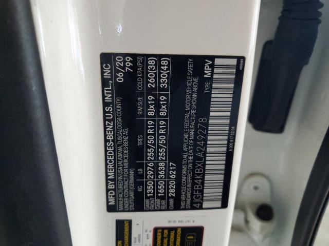 2020 MERCEDES-BENZ GLE 350 4M 4JGFB4KBXLA249278