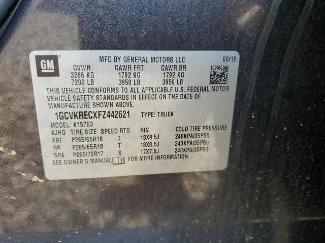 2015 CHEVROLET SILVERADO - 1GCVKRECXFZ442621