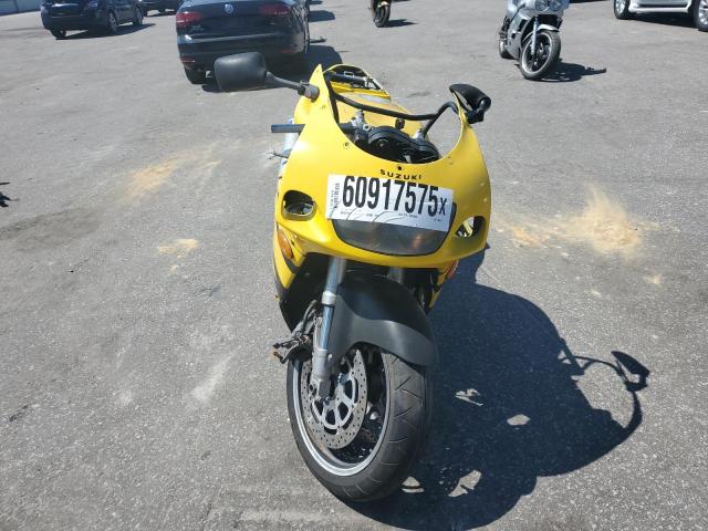 SUZUKI GSX-R750 1997 yellow racer gas JS1GR7DA6V2105731 photo #3