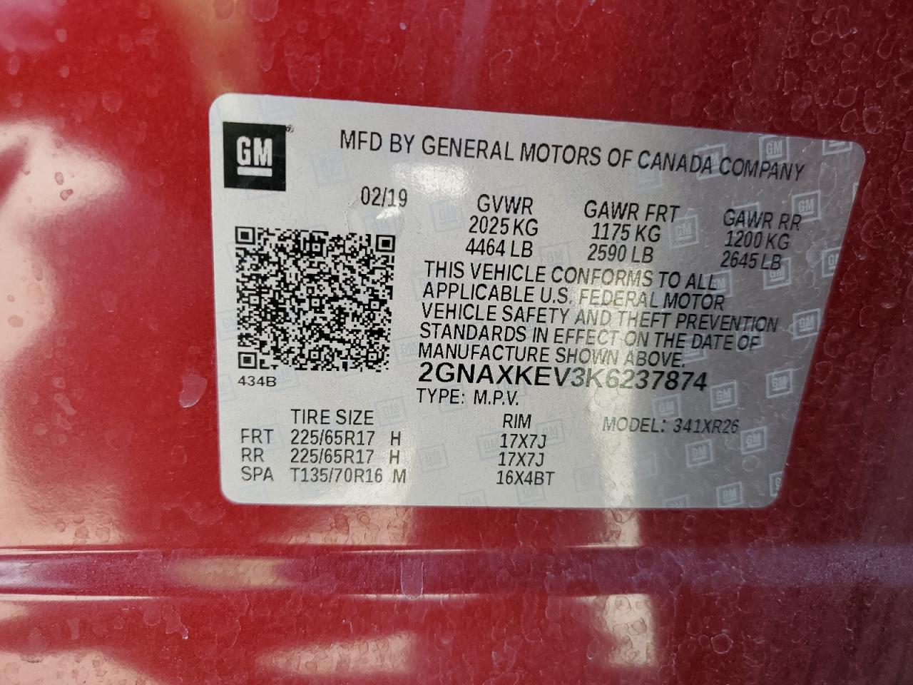 CHEVROLET EQUINOX LT