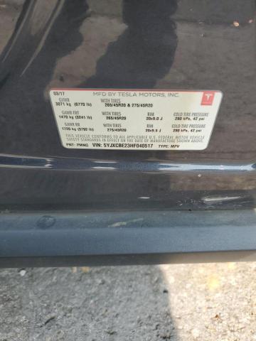 2017 TESLA MODEL X - 5YJXCBE23HF040517