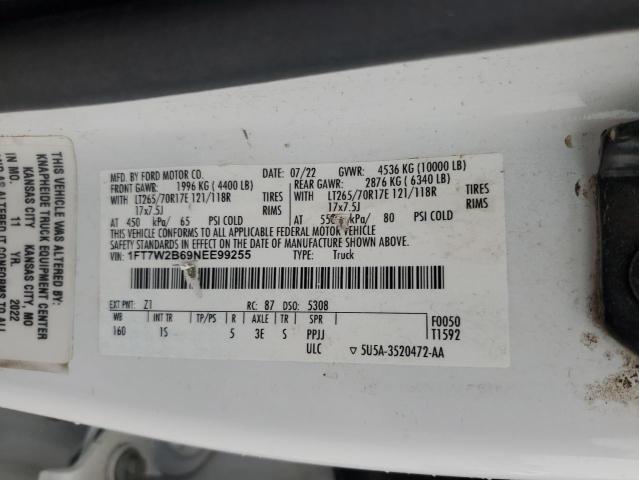 2022 FORD F250 SUPER - 1FT7W2B69NEE99255