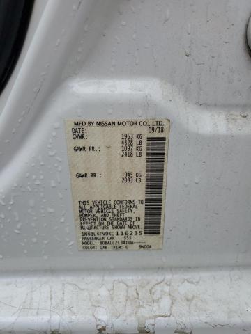2019 NISSAN ALTIMA PLA 1N4BL4FV0KC116235