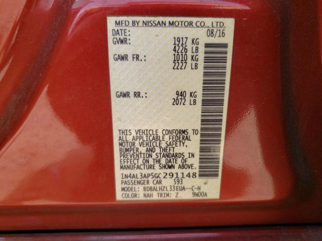 2016 NISSAN ALTIMA 2.5 - 1N4AL3AP5GC291148