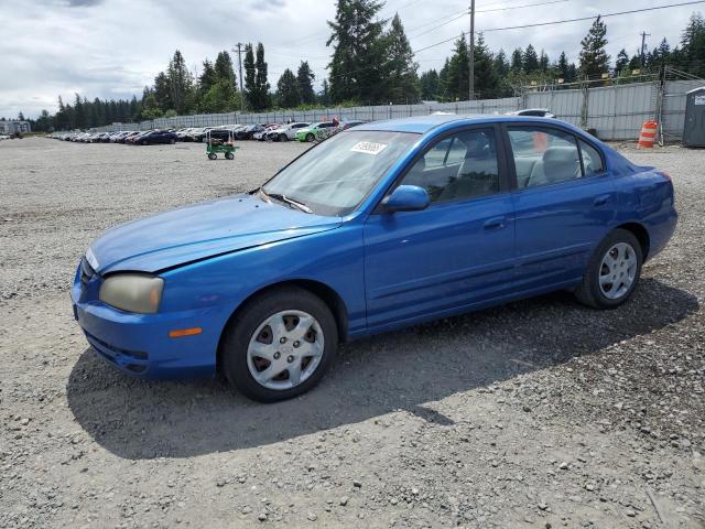 HYUNDAI ELANTRA GL 2004 blue  gas KMHDN46D34U887172 photo #1