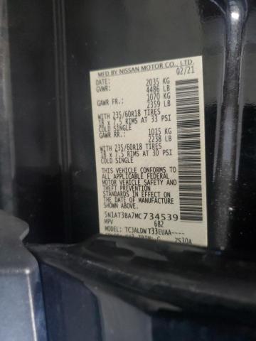 2021 NISSAN ROGUE SV 5N1AT3BA7MC734539