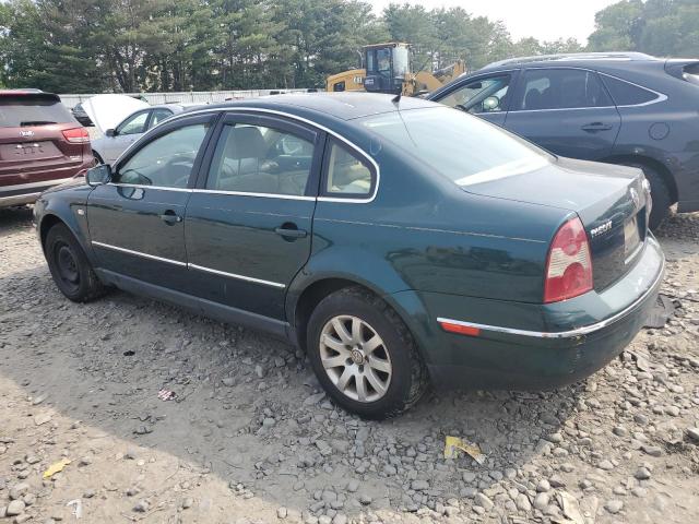 VOLKSWAGEN PASSAT GLS 2002 green  gas WVWPD63B42P138363 photo #3