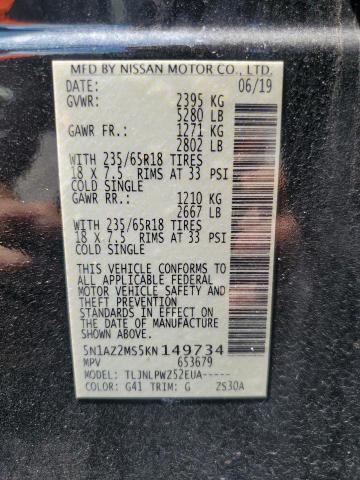 2019 NISSAN MURANO S - 5N1AZ2MS5KN149734