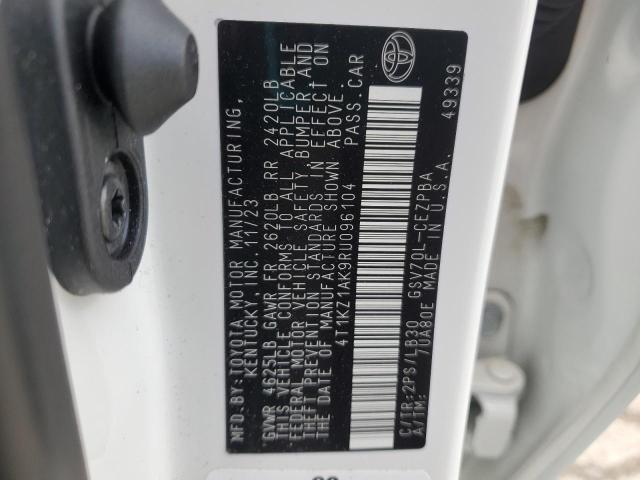 2024 TOYOTA CAMRY TRD 4T1KZ1AK9RU096104