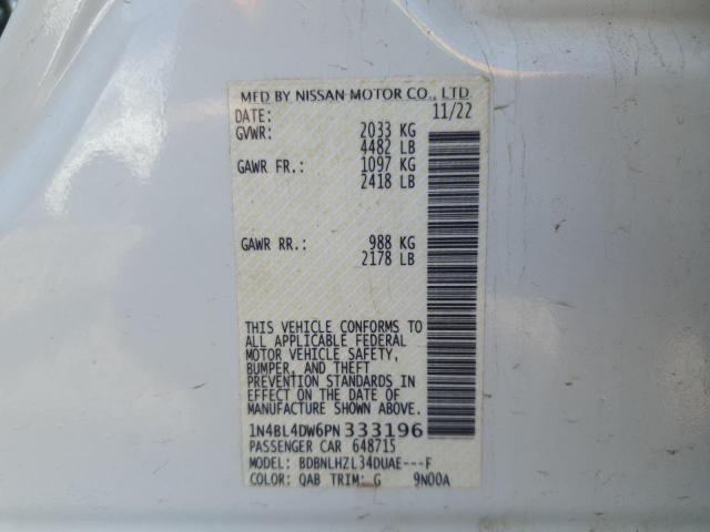 2023 NISSAN ALTIMA SV 1N4BL4DW6PN333196