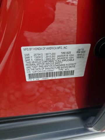 2019 ACURA MDX 5J8YD4H33KL030657